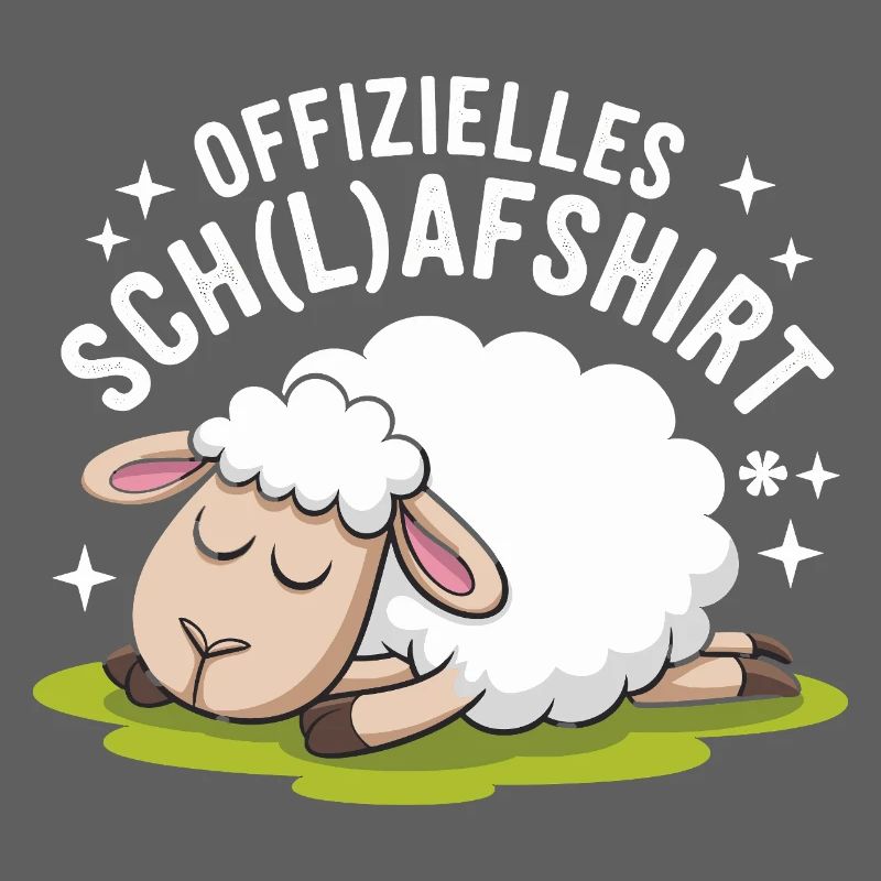 Drôle de mouton avec conception de chemise d’école