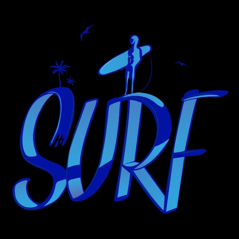 surf, surfer, surfeur