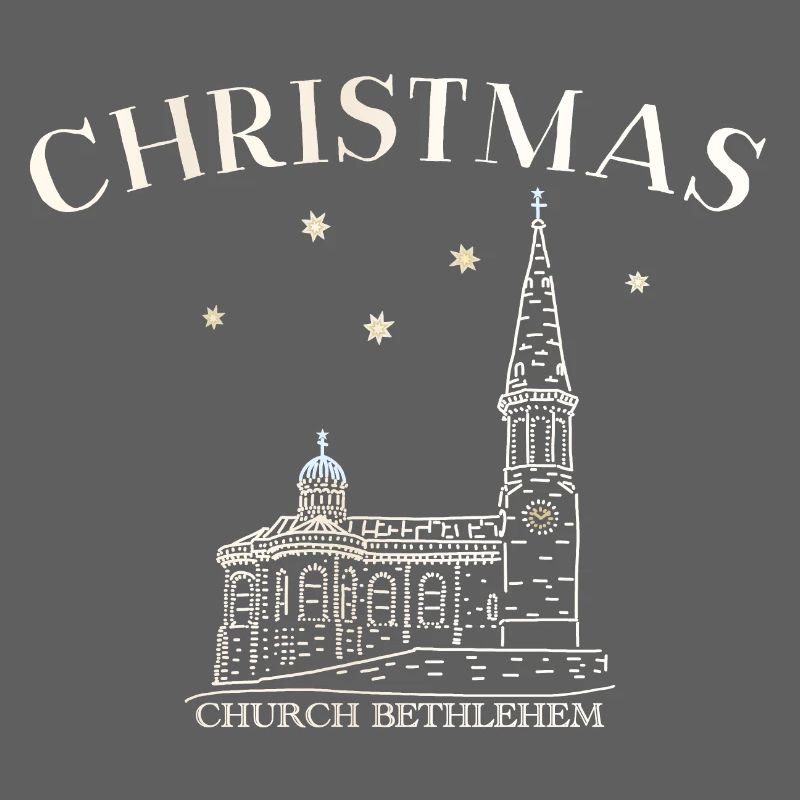 Weihnachtskirche Bethlehem Zeichnung