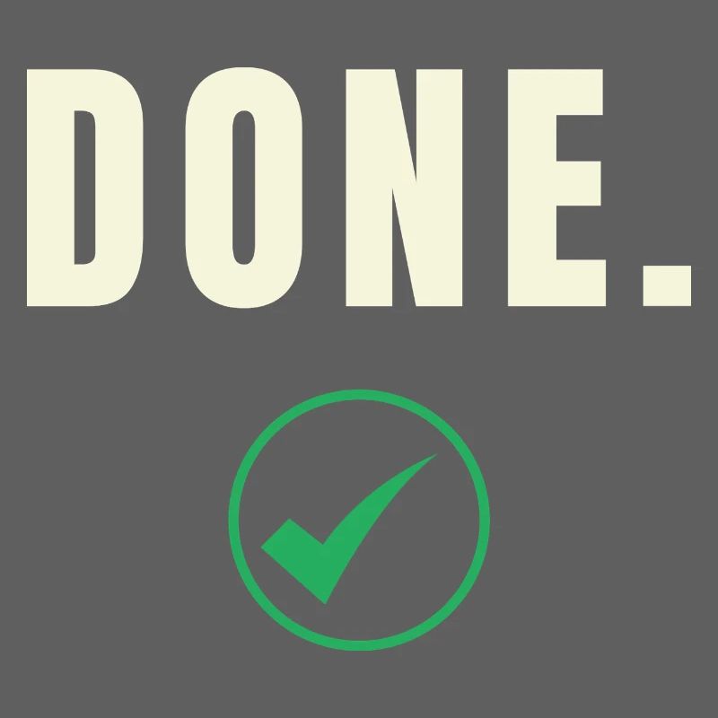 DONE. Success Edition – Minimalist Check-Des
