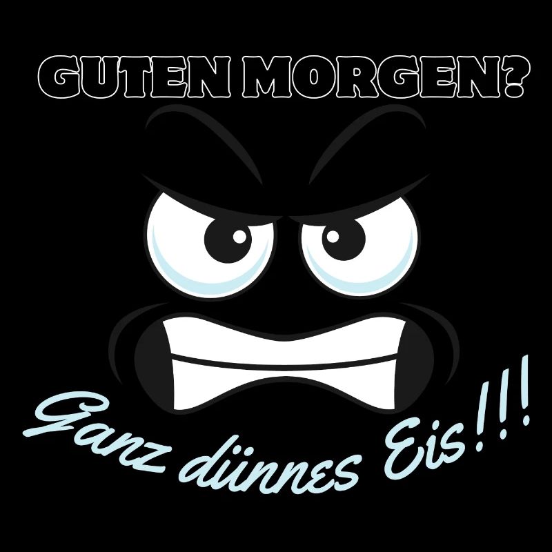 Wütendes Eisbär Motiv mit Spruch