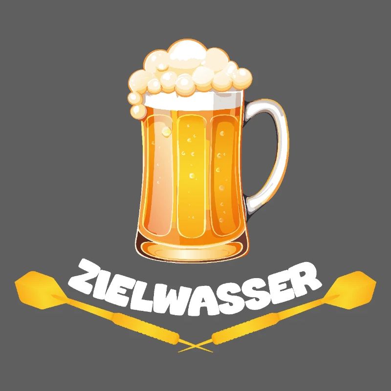 Fléchettes cible eau bière chope fléchettes