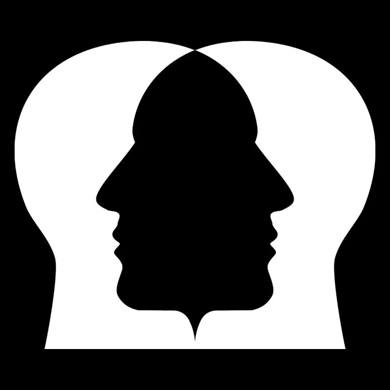 Double profile silhouette