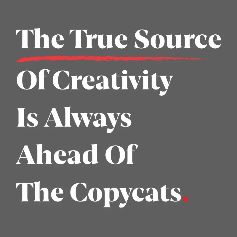 La vraie source de créativité est toujours devant [W]