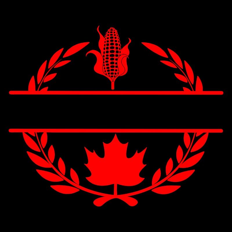 Canada maple leaf corn laurel wreath