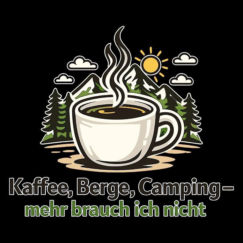 Kaffee Berge Camping – Mehr Brauche Ich