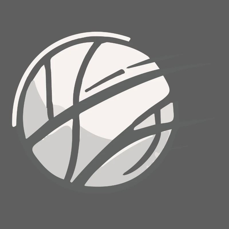 Volleyball - minimalistisches Logo