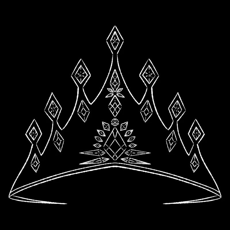Elegant crown with geometric pattern