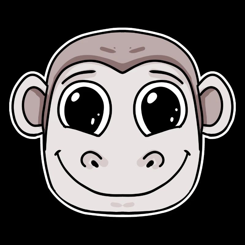 Affe Kopf Tier