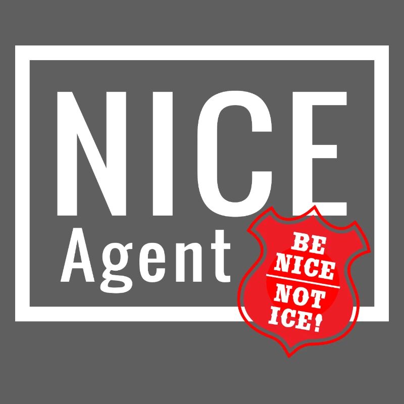 NICE Agent Logo mit Statement Be Nice Badge