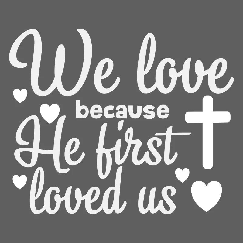 Religious love message illustration