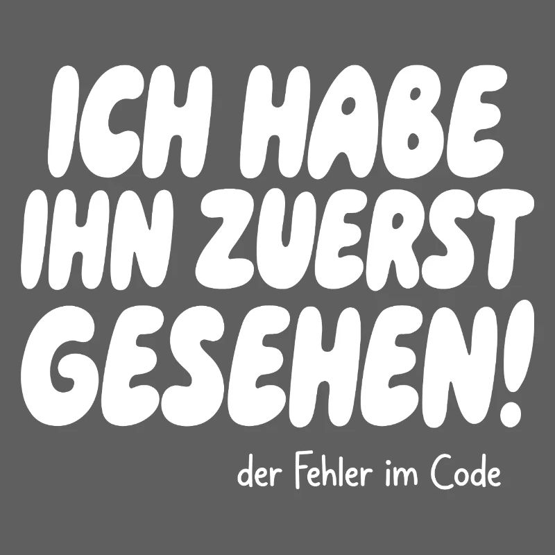 I saw the error first