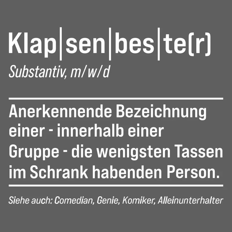 Klapenbester Definition Fun Sayings