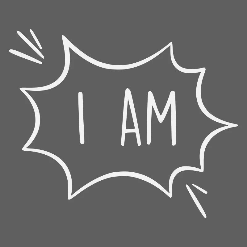 I Am: Powerful Comic Speech Bubble