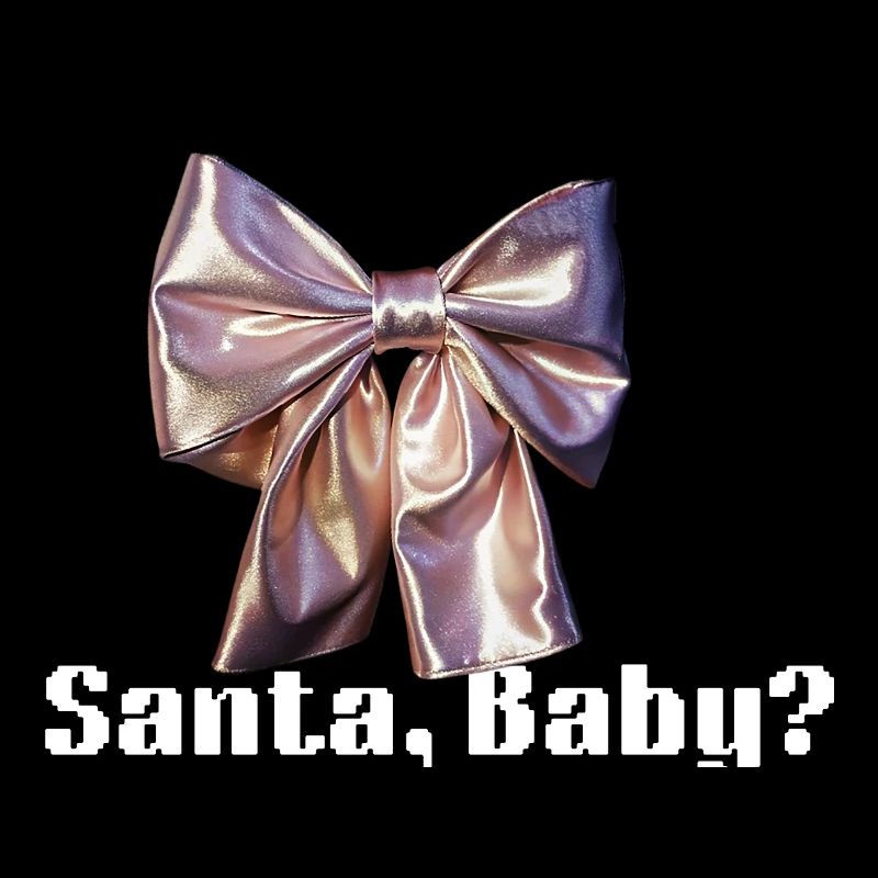 Elegant metallic satin bow