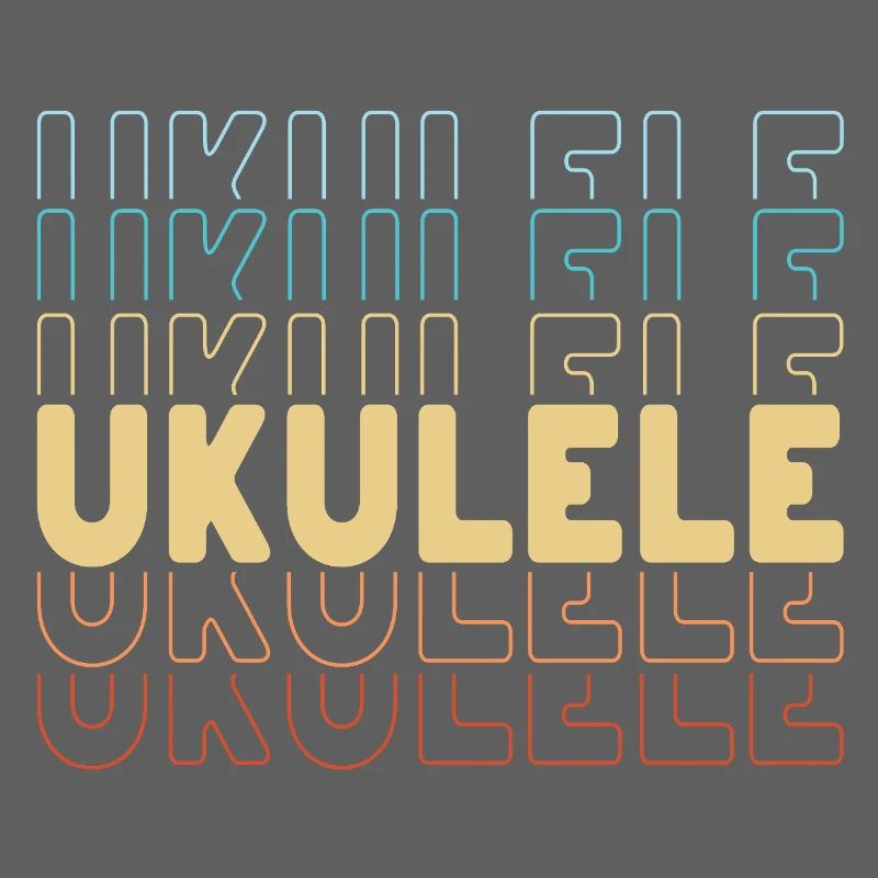 Ukulele typography