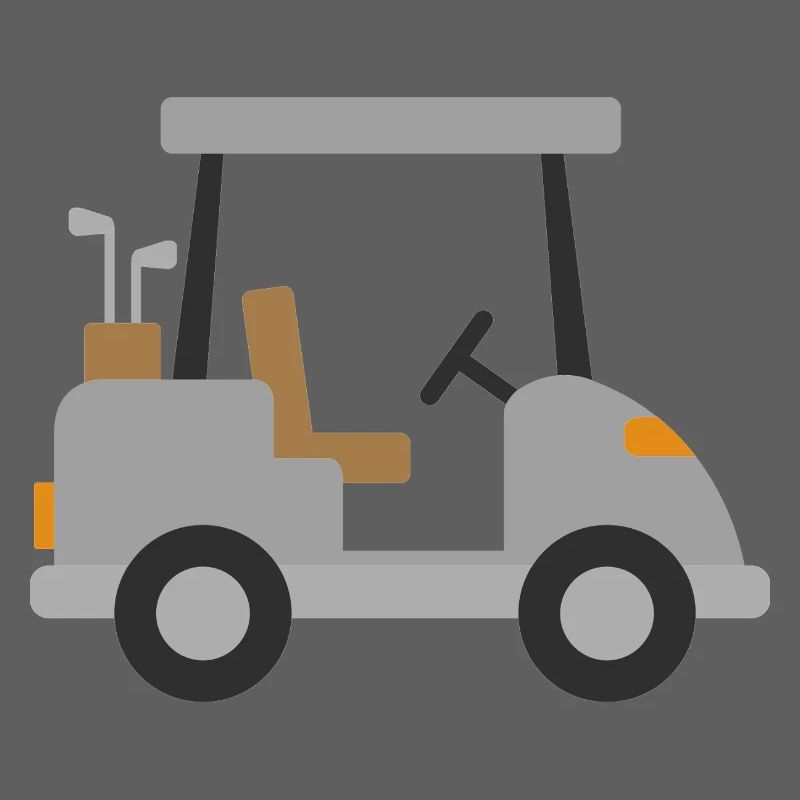 Voiturette de golf blanche