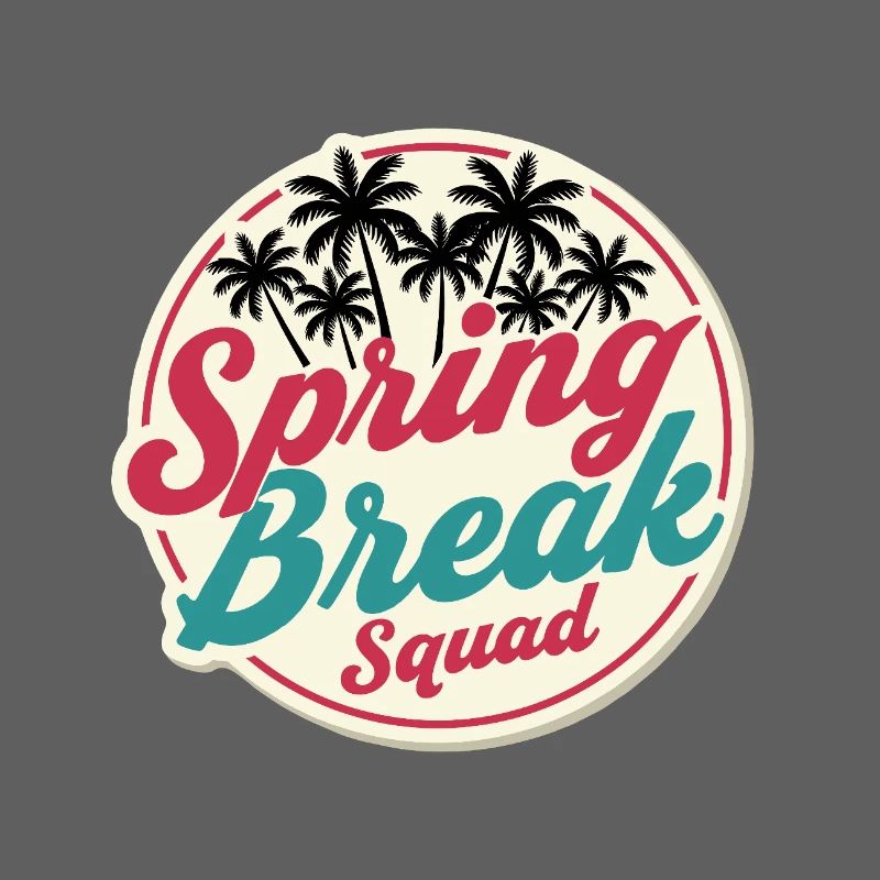 Fête de Noël Palm Trees Spring Break Squad Tropical
