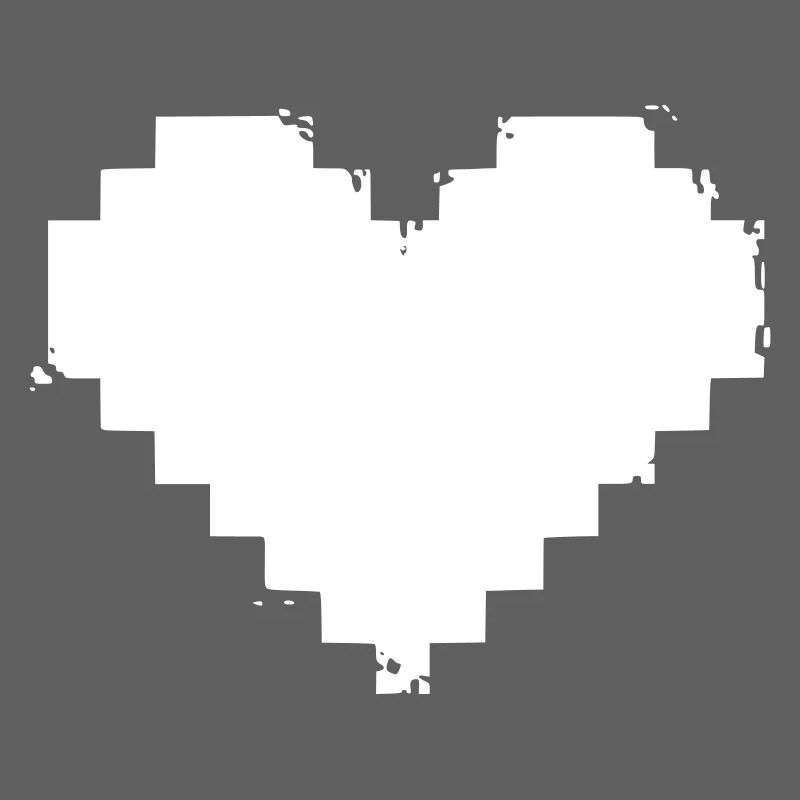 Pixel Heart Grunge Effect