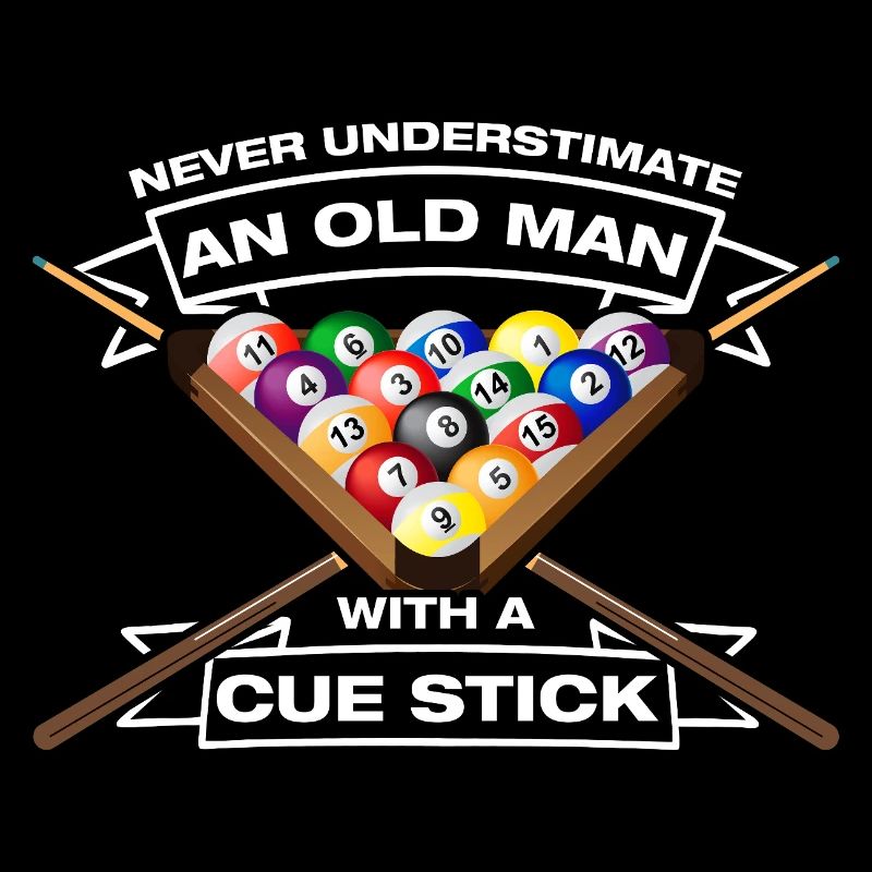Old man funny billiards billiard player