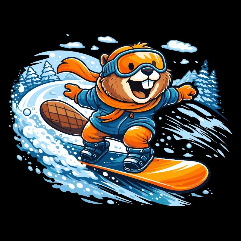 Biber Snowboard Winter