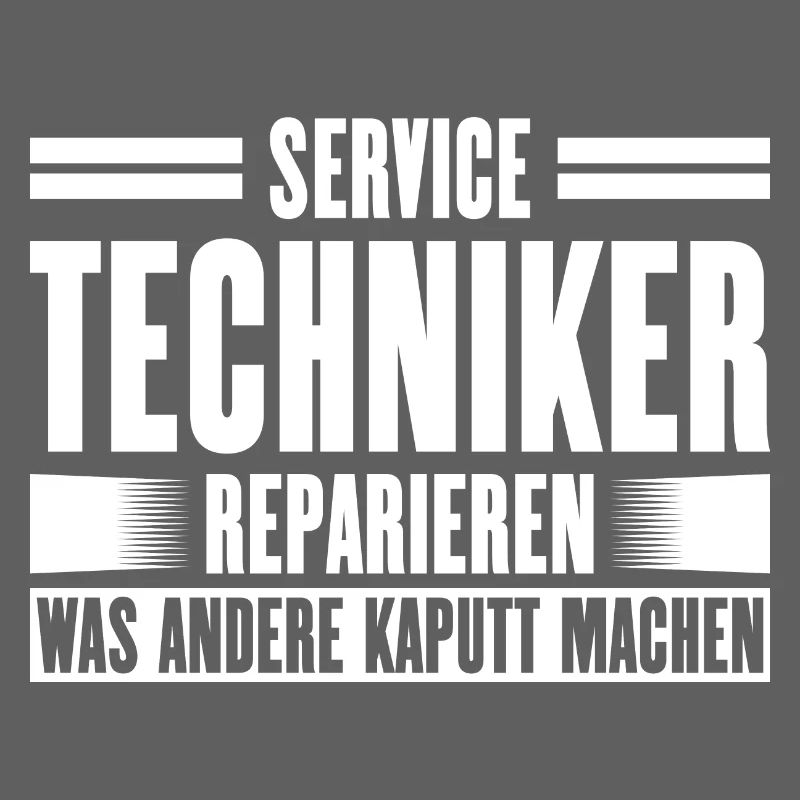 Service Technician Support Solution Slogan Service