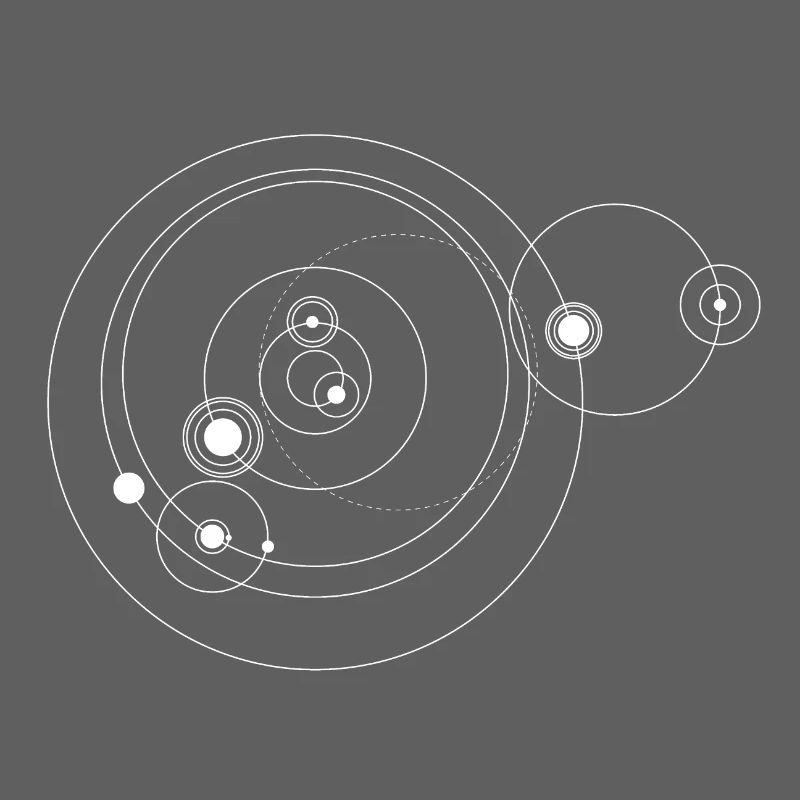 Solar system only (white)