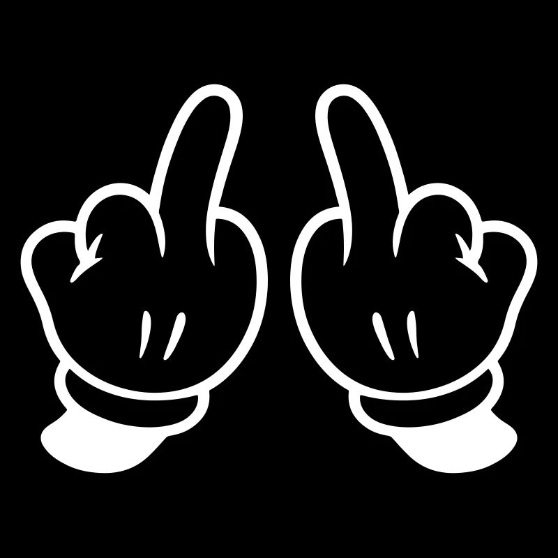 Mittelfinger Hand Frech