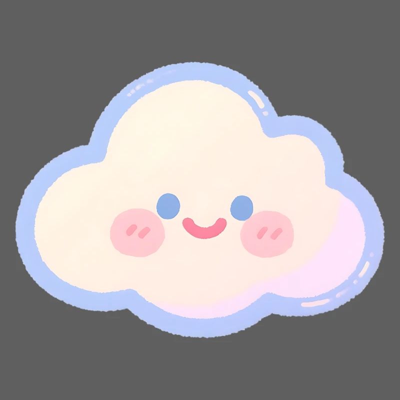 Pastel Cloud Cuddly Charm Kids Cloud