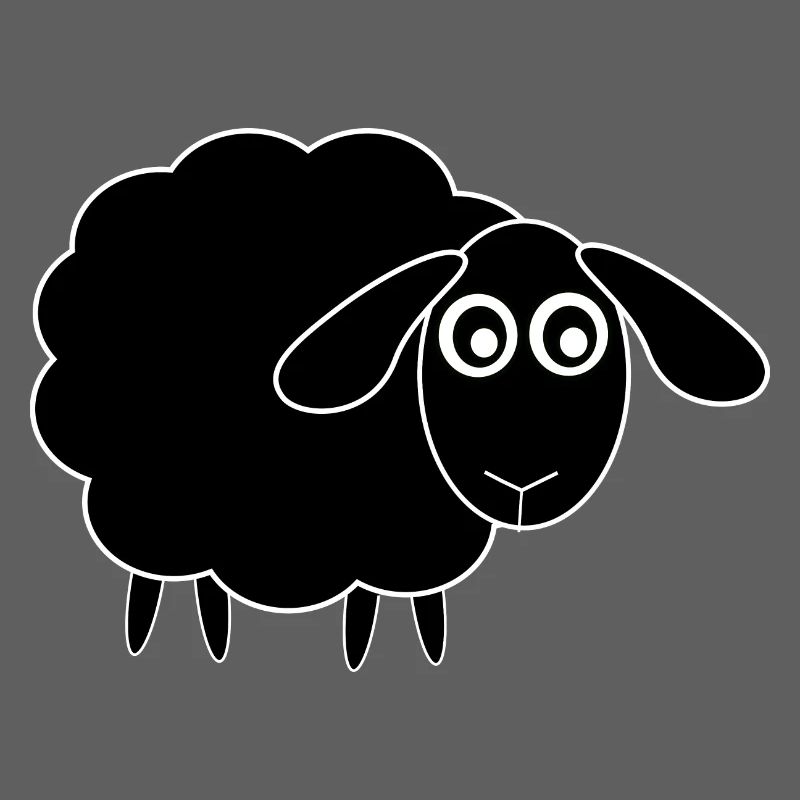 schwarzes Schaf Schäfchen