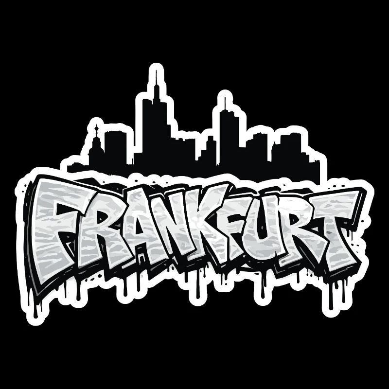 Frankfurt Skyline Graffiti