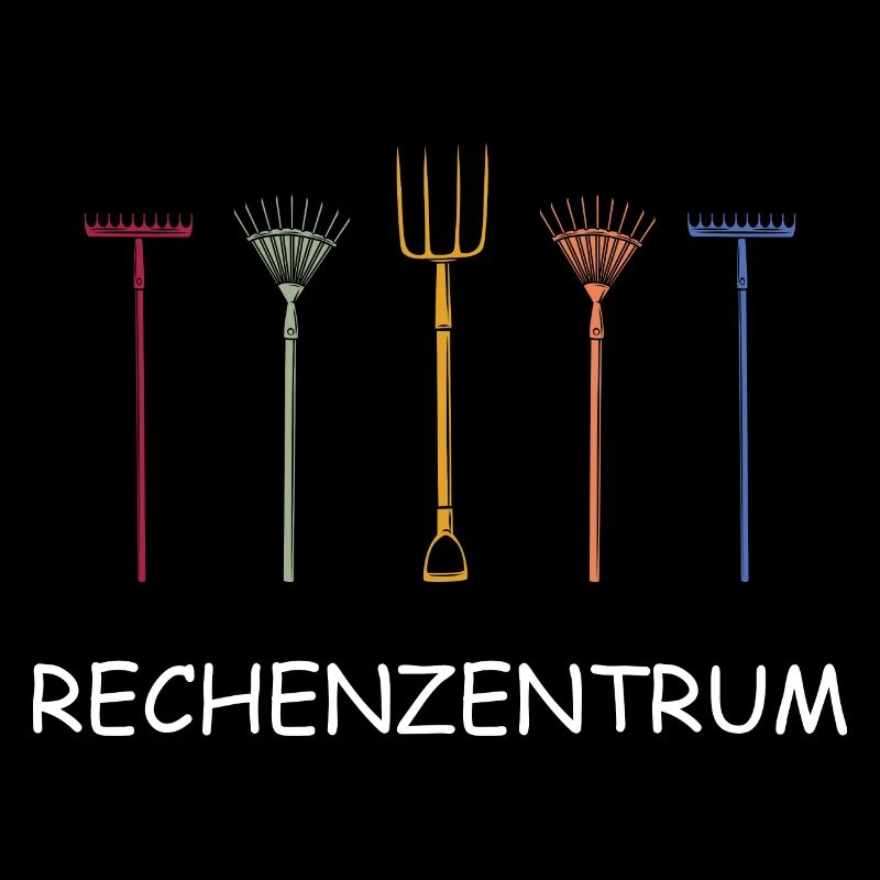 Rechenzentrum, Gärtner Garten EDV vintage Geschenk