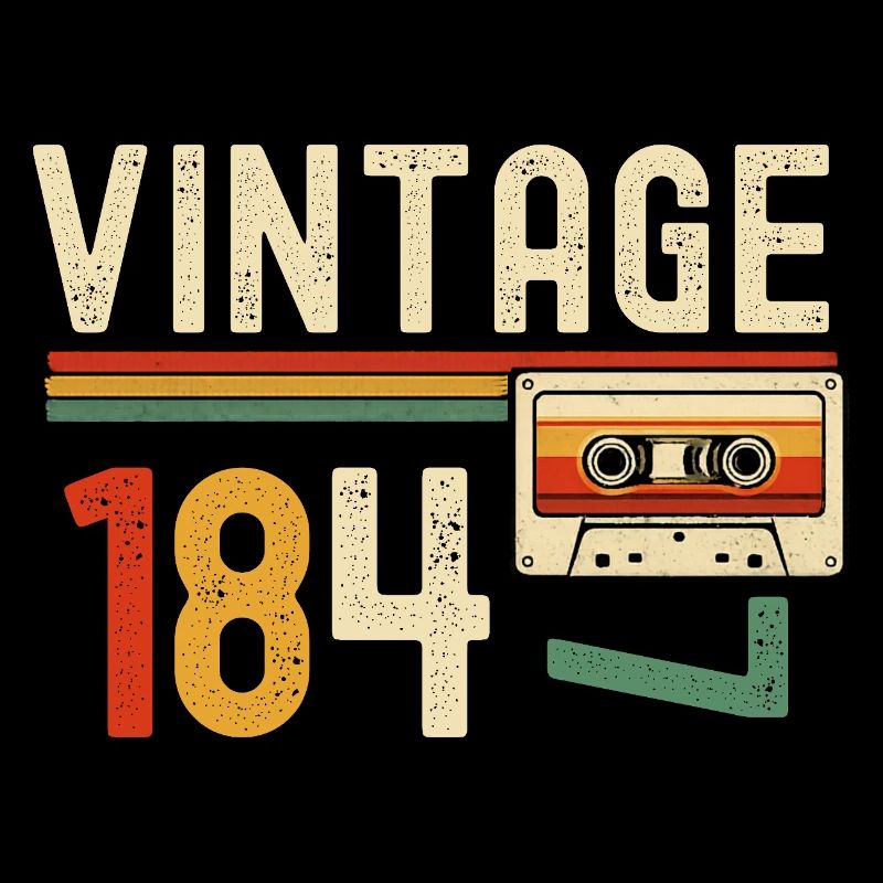 Vintage 84 Cassette Retro