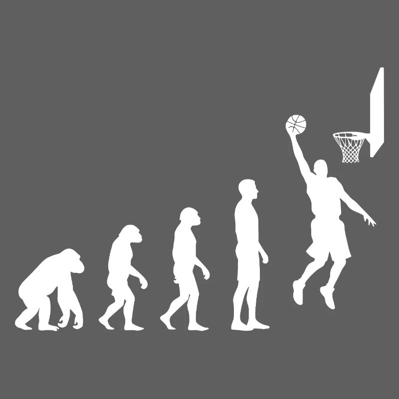 Basketball Dunk Evolution Motif