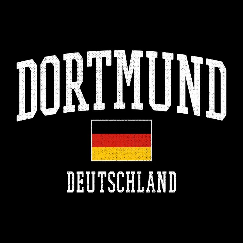 Typographie du drapeau allemand de Dortmund