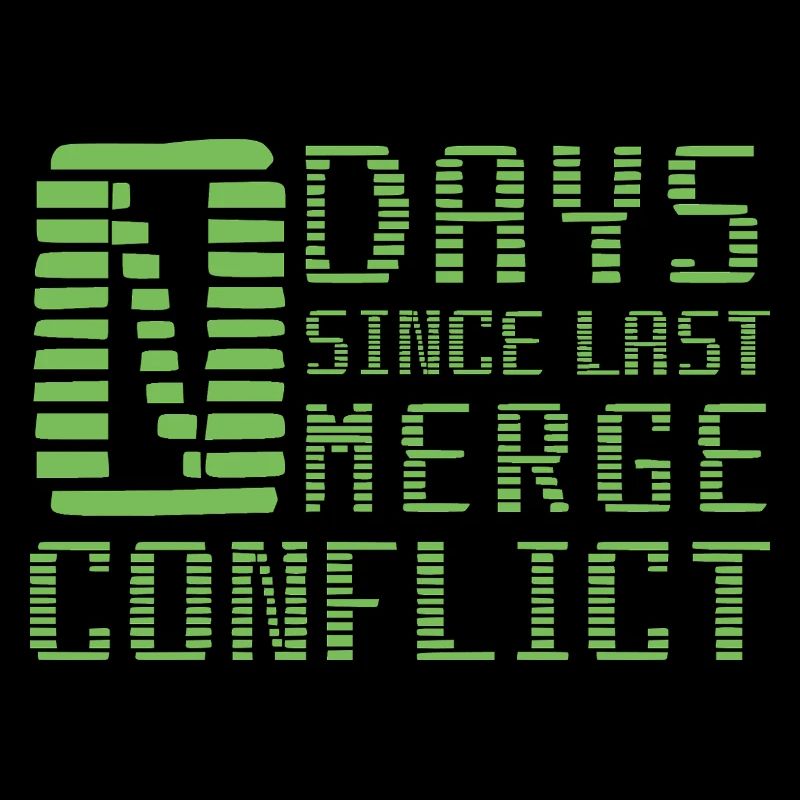 Merge Conflict Software Developer Entwickler Geek