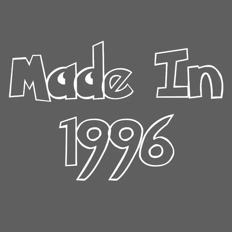Made in 1996 Retro Typography