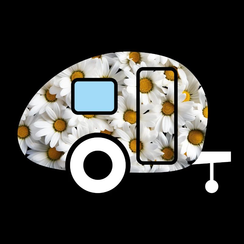 Caravan Daisies Caravan Retro Spring Fan
