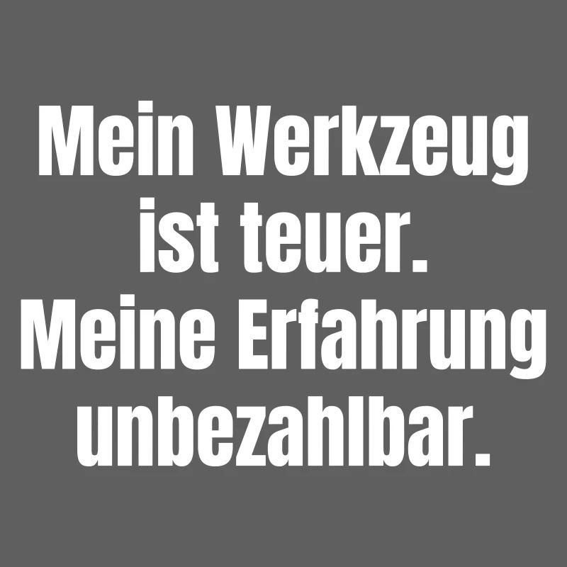 Tools expensive, experience priceless