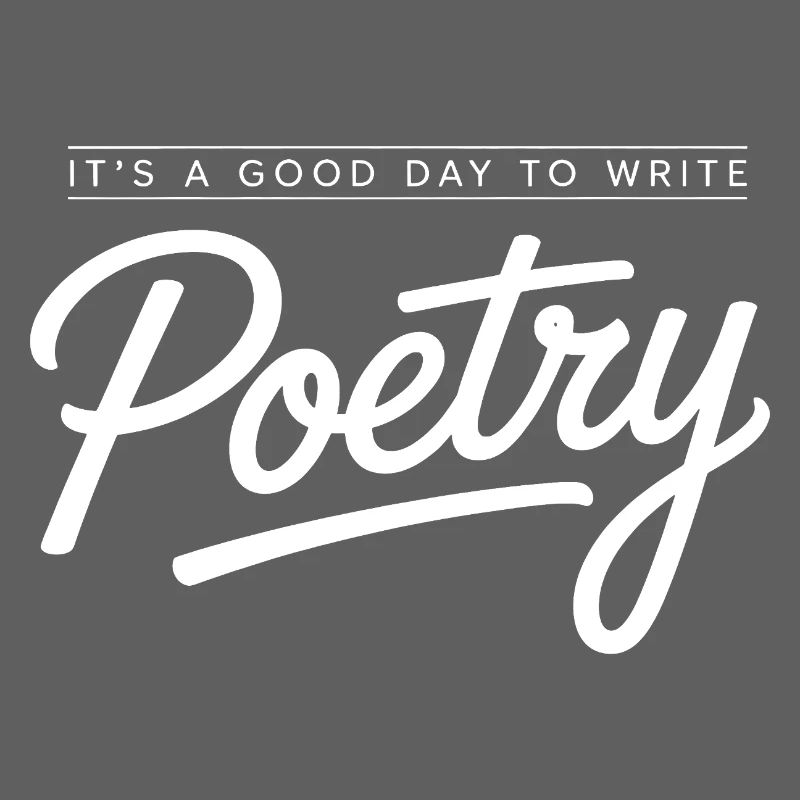 Poetry Script Monochrome Tee