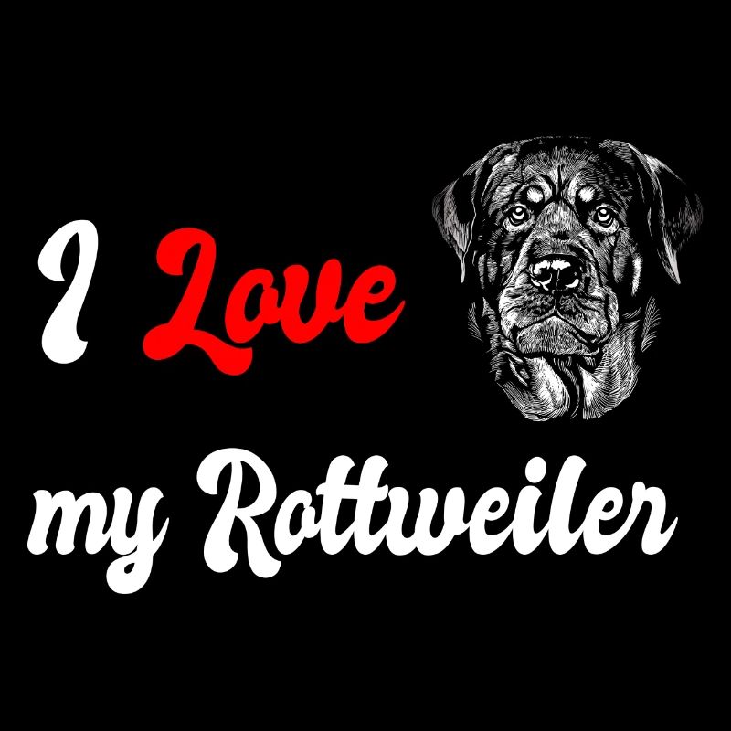Ich liebe meinen Rottweiler Hunde Design