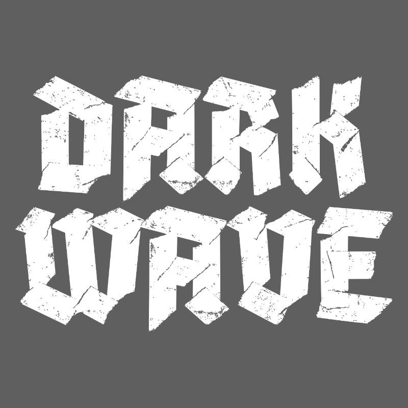Conception du logo typographique Dark Wave