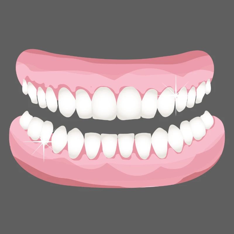 bright teeth with sparkling clean teeth