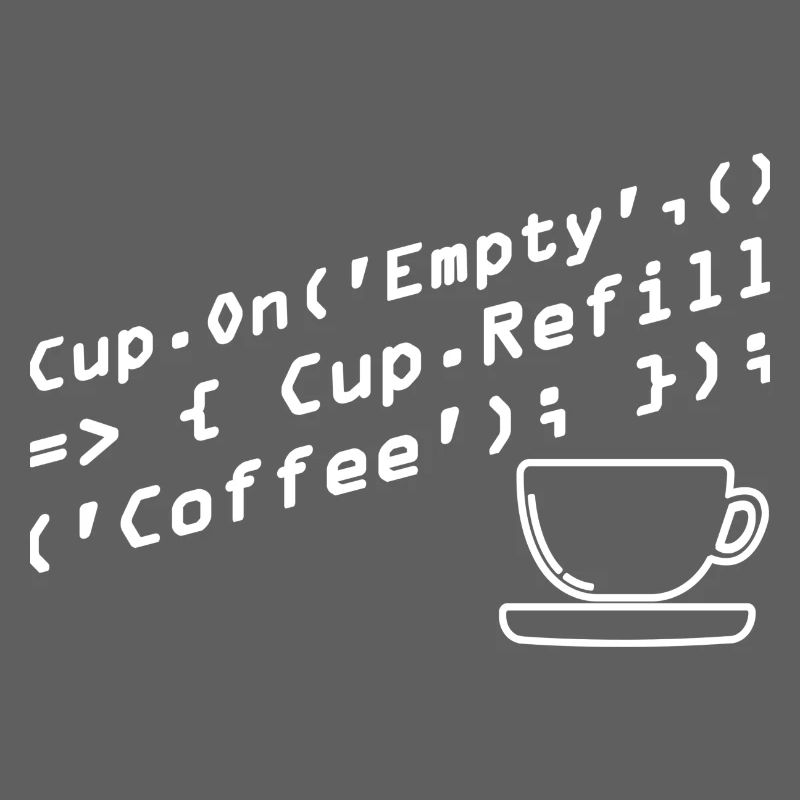Aus Kaffee Code generieren Programmierer
