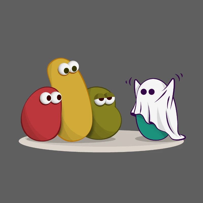 Halloween Ghost Comic Drawing