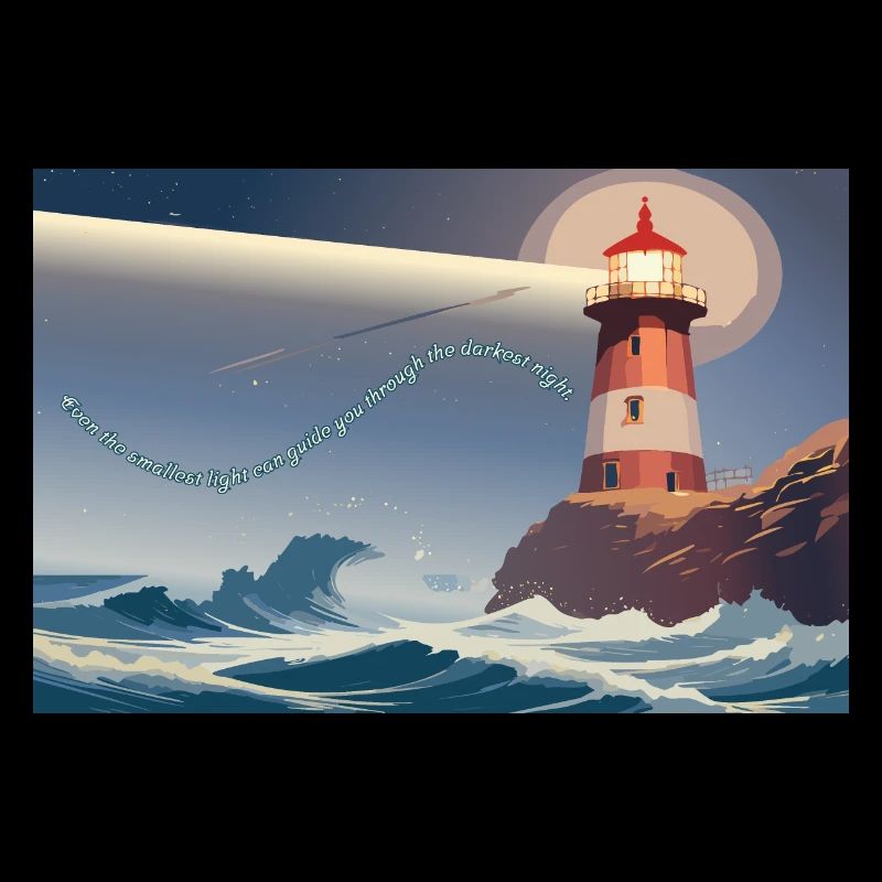 Lighthouse at night