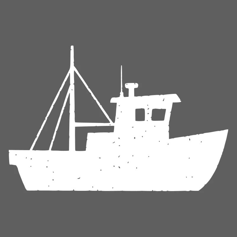 Kleiner Fischkutter Boot Kind Vektor