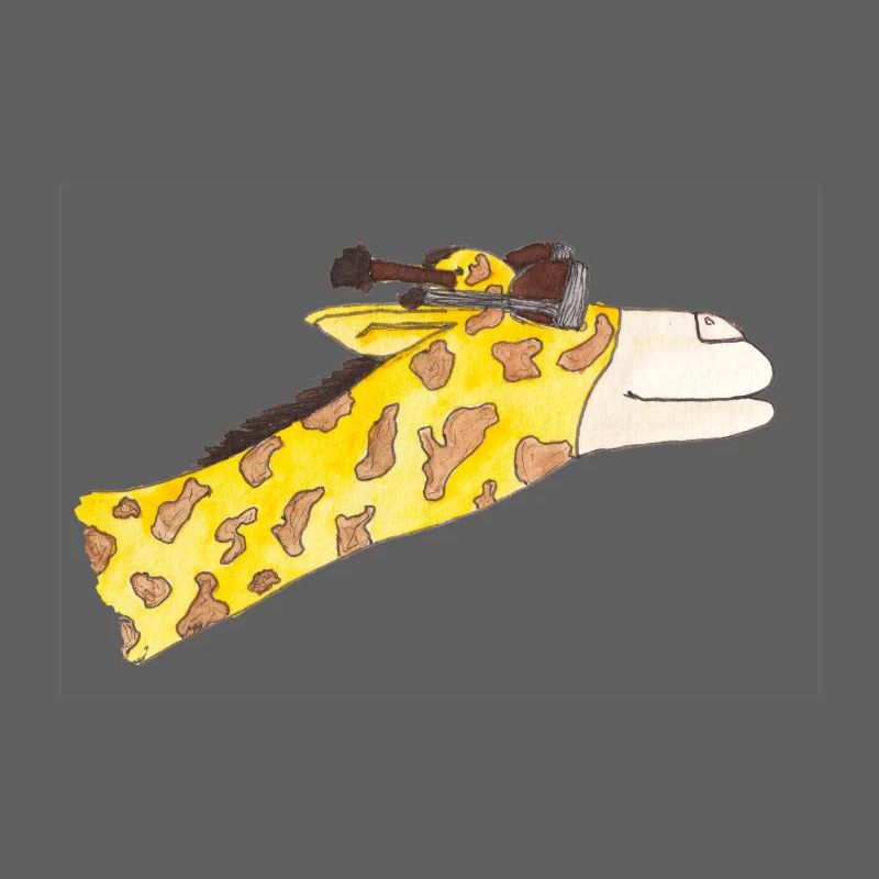 Giraffe in the wind