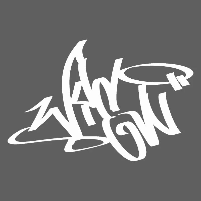 Wien Graffiti Tag Handstyle 1 white