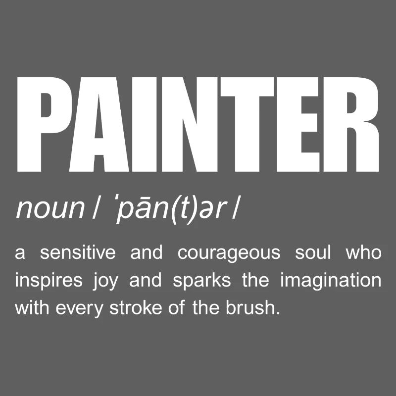 Maler-Definition eines lustigen Substantivs